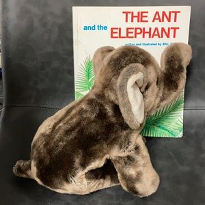 ELEPHANT Plush&Book,“Trumpet” TYBeanie Collection, “The Ant and the Elephant